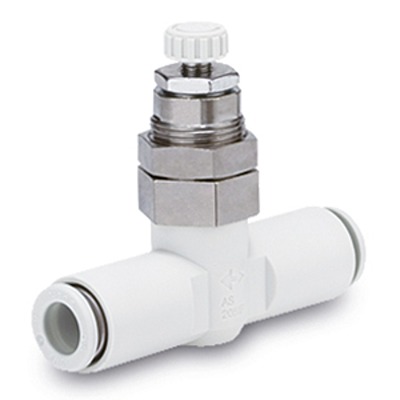 SMC AS2 Series Threaded Pneumatic Silencer & Exhaust Restrictor Function Fitting, Rc 1/8 Female Inlet Port, 6mm Tube