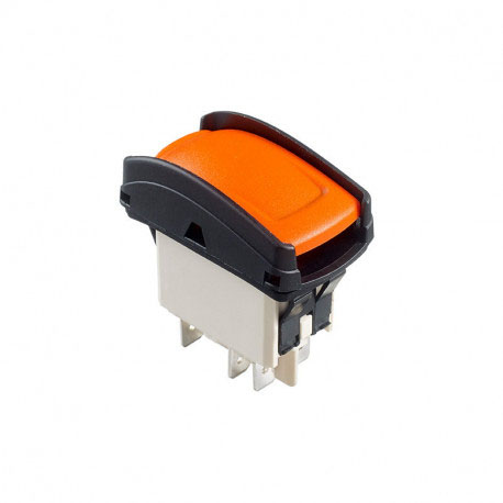APEM Illuminated DPDT, Latching On-On Rocker Switch Panel
