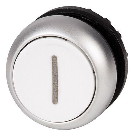 Eaton M22 Series, White Push Button, Momentary, 23mm Cutout