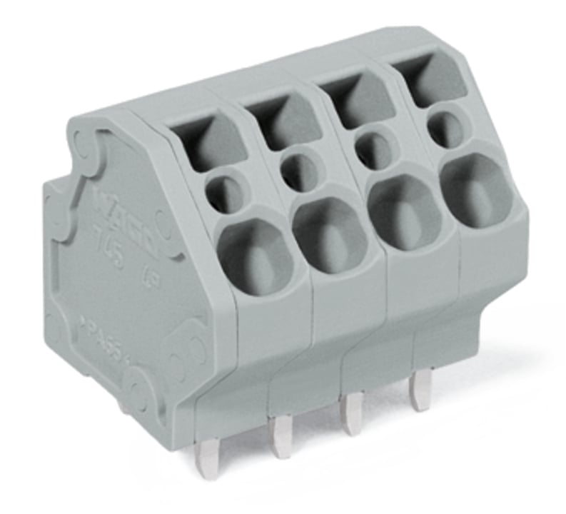 WAGO 745 Series PCB Connector, 12-Contact, 5mm Pitch, Through Hole Mount, 1-Row, Cage Clamp Termination