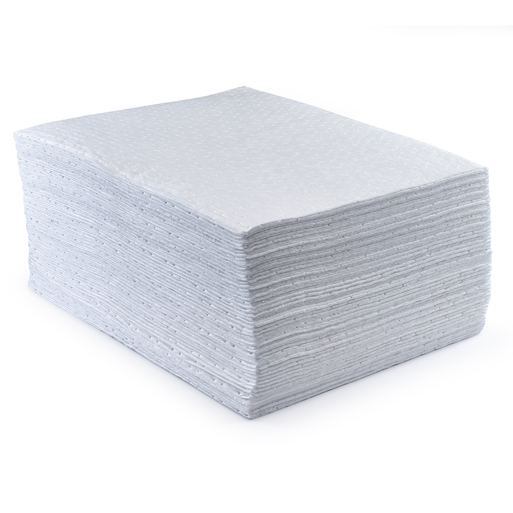 Ecospill Ltd Spill Absorbent Pad for Oil Use, 0.8 Litres Capacity, 100Each per Pack