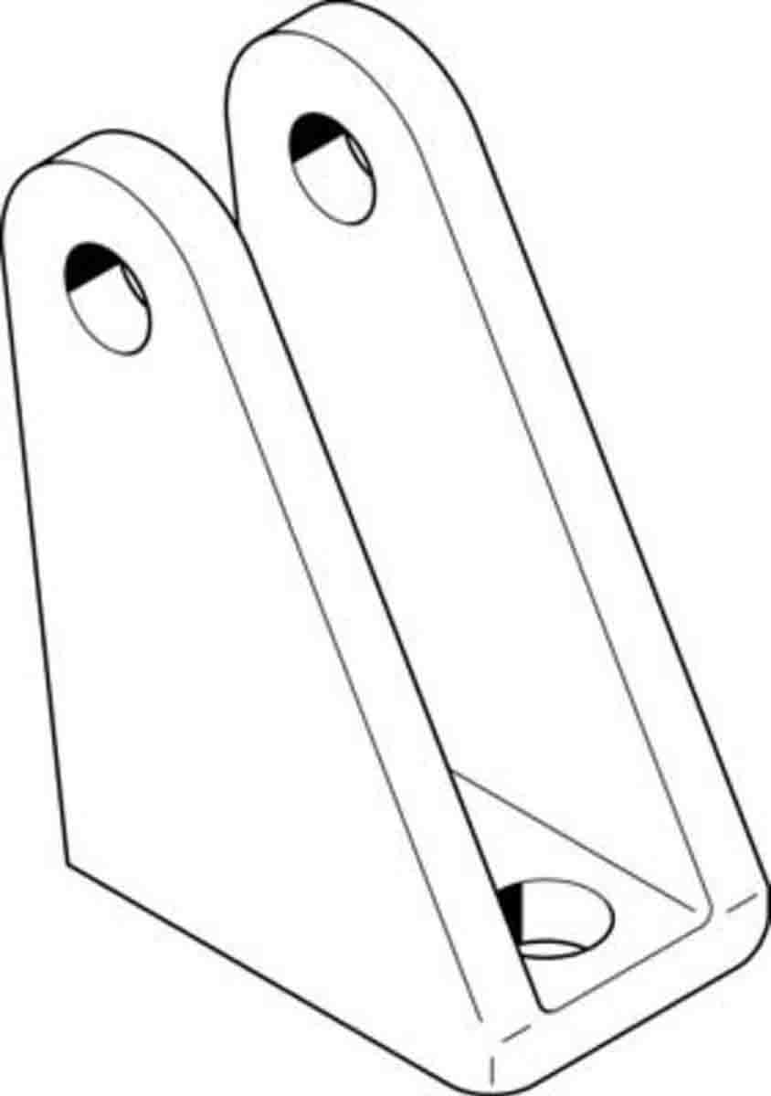 Festo Foot LBN-8/10, To Fit 8, 10mm Bore Size