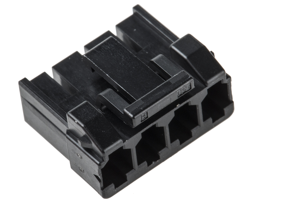 Hirose, EnerBee DF63 Female Connector Housing, 3.96mm Pitch, 4 Way, 1 Row