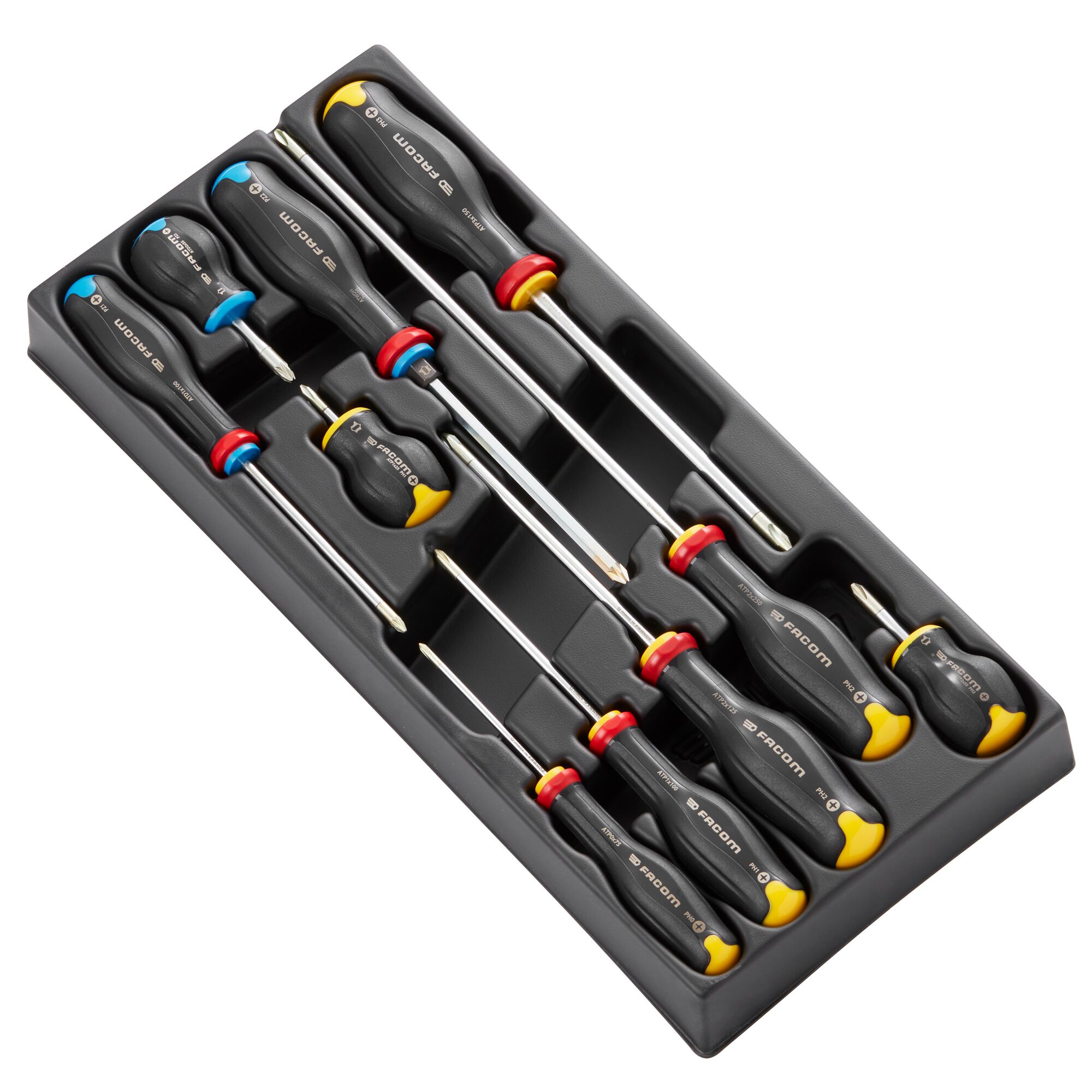Facom Phillips; Slotted Screwdriver Set, 10-Piece