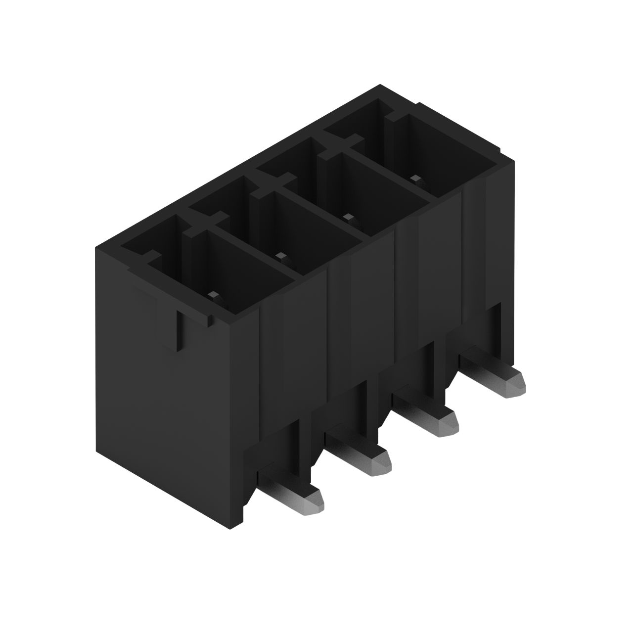 Wurth Elektronik WR-TBL Series Horizontal Through Hole PCB Header, 4 Contact(s), 3.5 mm Pitch, 1 Row