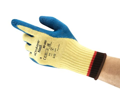 Ansell PowerFlex Blue Kevlar Kevlar Cut Resistant Gloves, Size 10, Latex Coating