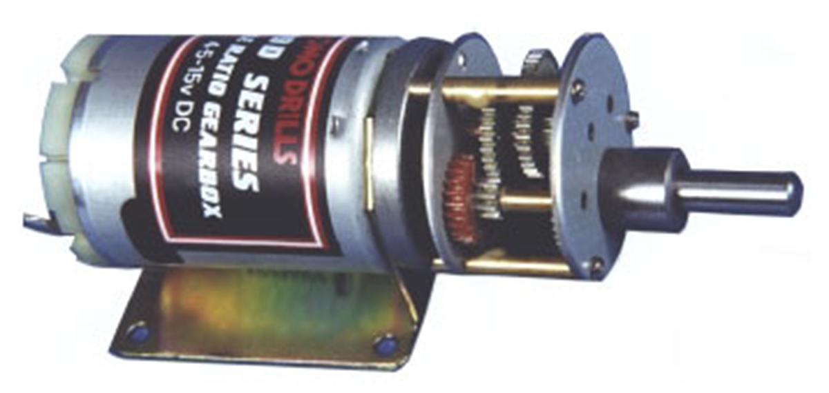 RS PRO Brushed Geared DC Geared Motor, 12.8 W, 12 V dc, 59 Ncm, 49 rpm, 6mm Shaft Diameter