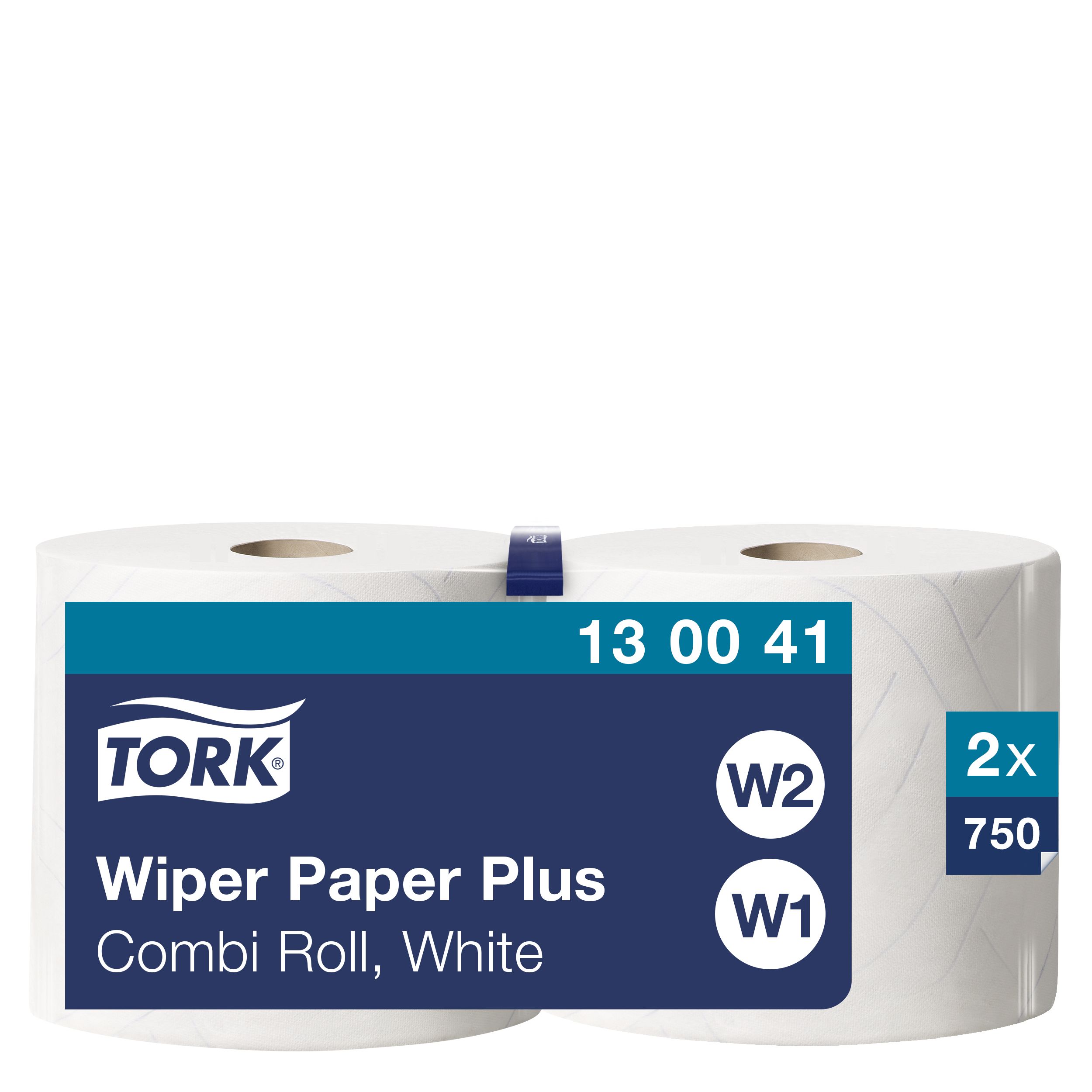 Tork Tork Wiping Paper Plus Rolled White Paper Towel, 255 m x 235mm, 2-Ply, 750 Sheets
