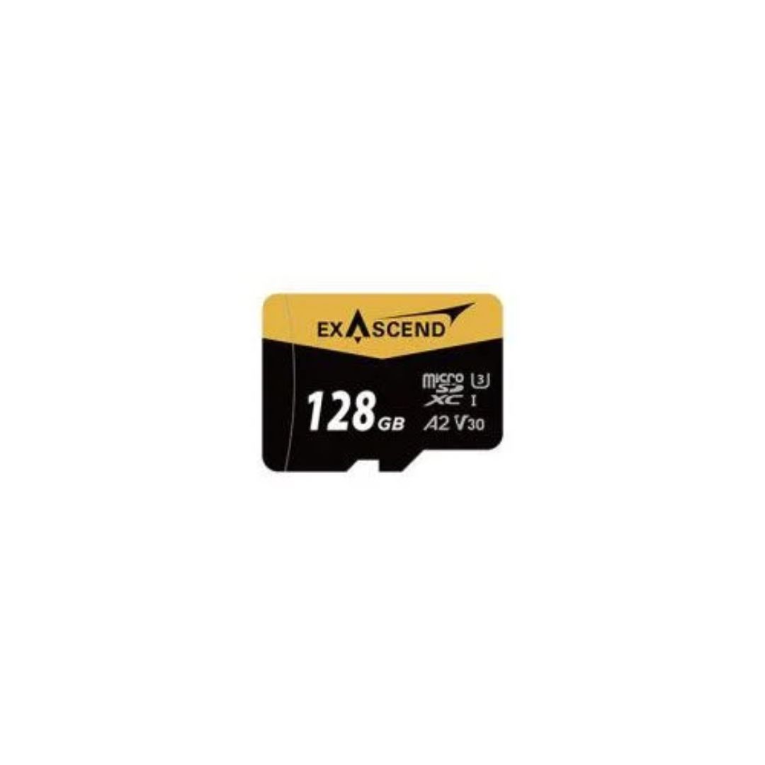 Exascend 128 GB MicroSDXC Micro SD Card, A2, Class 10, UHS-1 (U3), V30