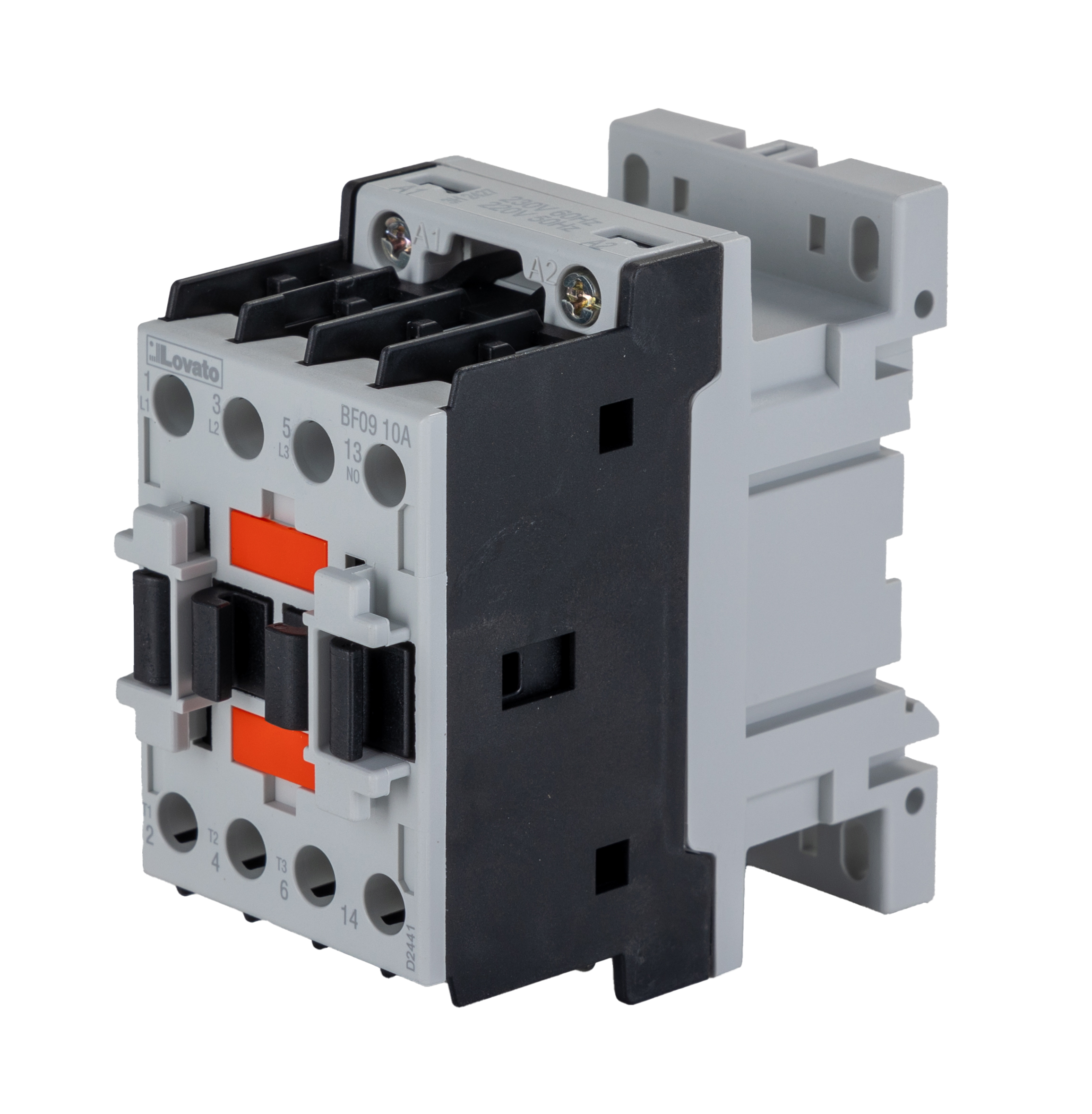 Lovato BF09 Contactor, 230 V Coil, 3-Pole, 9 A, 7.5 kW, 1NO, 690 V