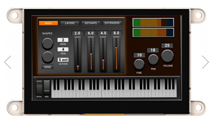 4D Systems gen4-uLCD-43DCT TFT LCD Display Module / Touch Screen, 4.3in