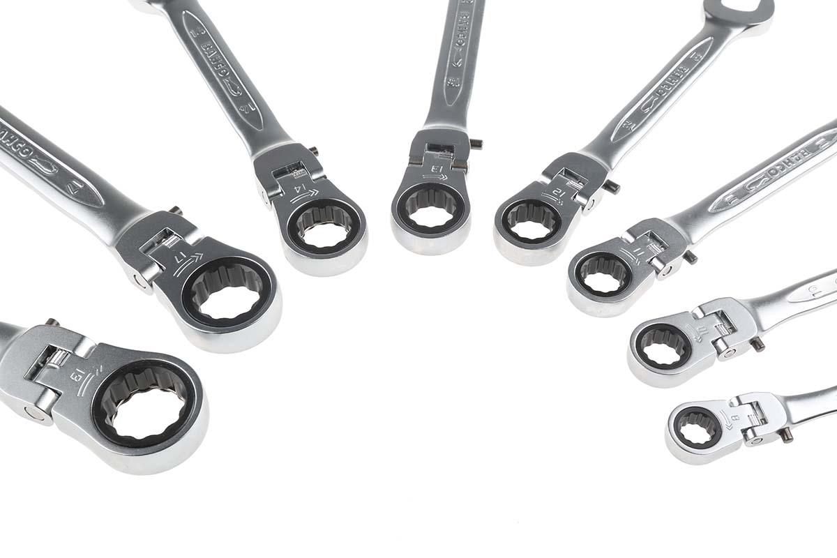 Bahco 41RM Series 8-Piece Spanner Set, 8 → 19 mm, Alloy Steel