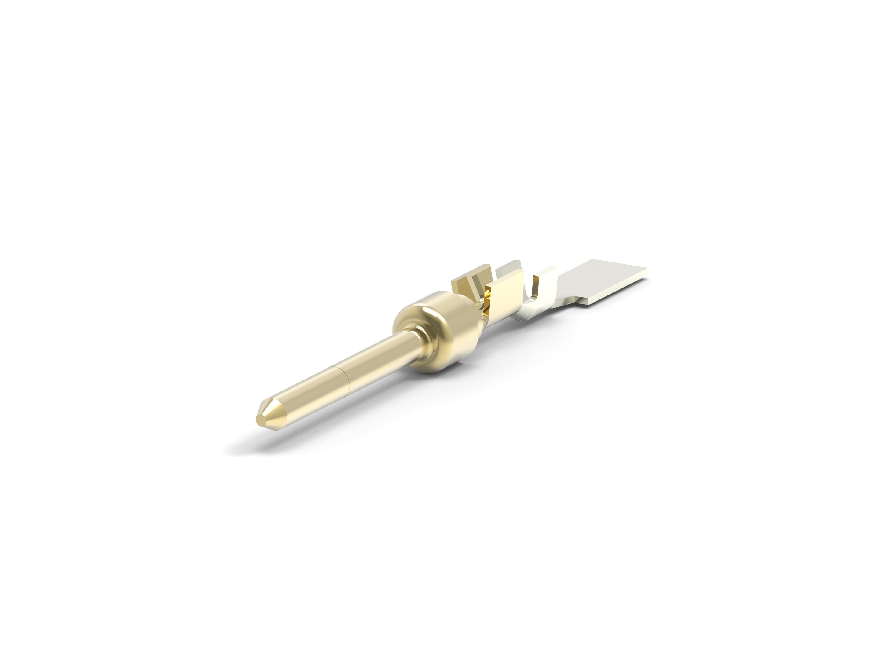 TE Connectivity, AMPLIMITE Series, PIN Crimp D-sub Connector Contact, Gold Pin, 28-24 AWG