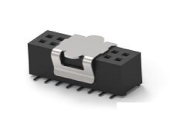 TE Connectivity 1MM-R Series Vertical Board Mount PCB Socket, 16-Contact, 2-Row, 1mm Pitch, Surface Mount Termination