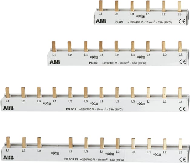 ABB IEC Range Busbar for use with DDA200, F200, S200