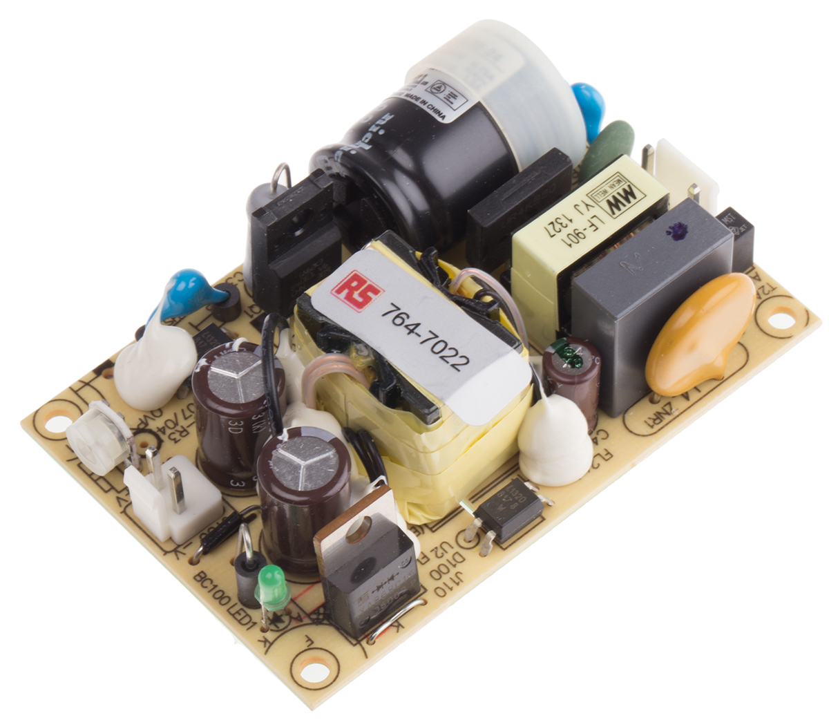 MEAN WELL Switching Power Supply, EPS-35-24, 24V dc, 1.5A, 36W, 1 Output, 120 → 370 V dc, 85 → 264 V ac