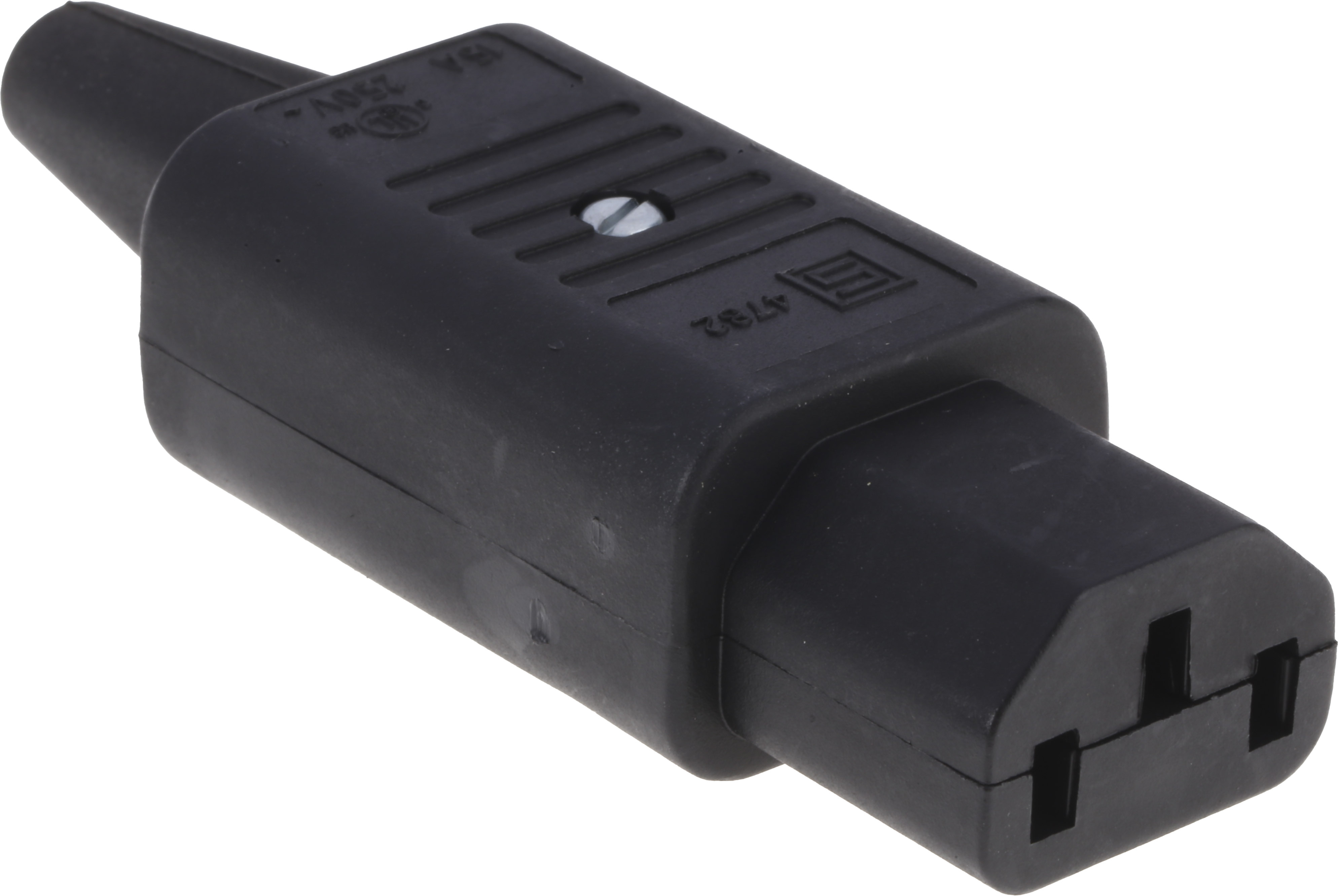 Schurter C13 Cable Mount IEC Connector Socket, 10A, 250 V