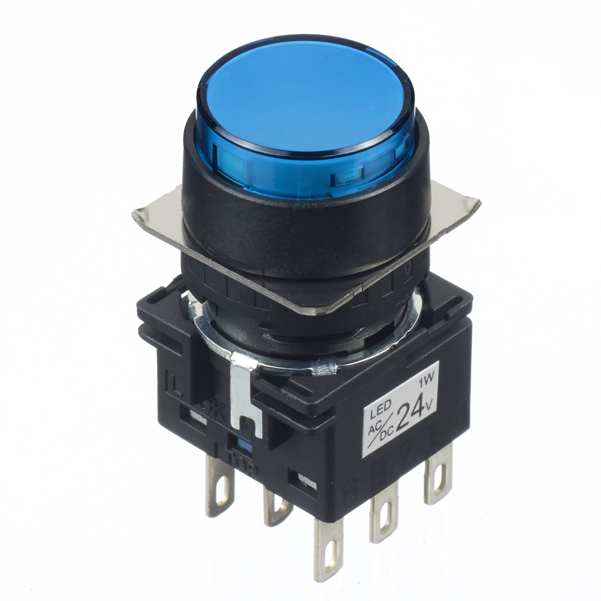 Idec Blue Round Push Button Switch