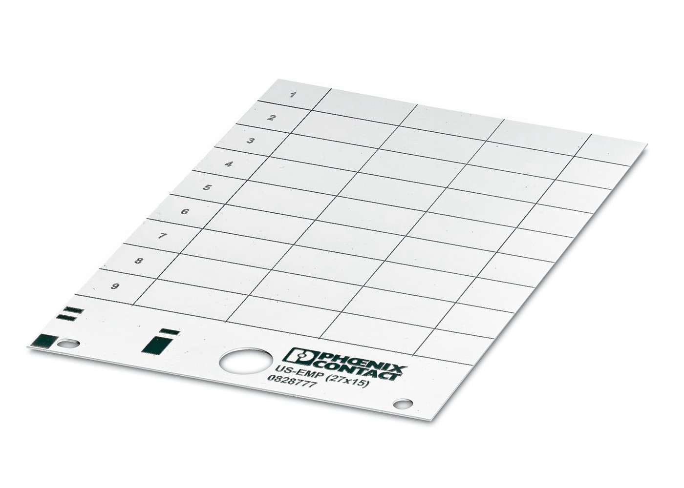 Phoenix Contact, US-EMP (27X15) Snap-in Markers for use with BLUEMARK ID, BLUEMARK ID COLOR, THERMOMARK CARD,