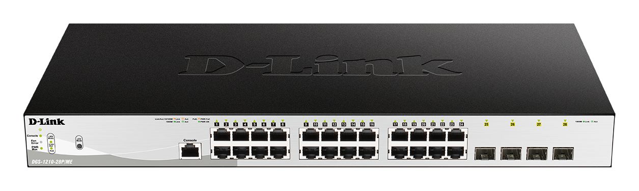 D-Link 28-Port Gigabit Managed PoE Switch, Managed 28 Port Network Switch With PoE UK