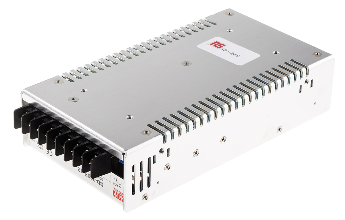 MEAN WELL DC-DC Converter, 12V dc/ 27.5A Output, 19 → 36 V dc Input, 350W, Rack Mount, +60°C Max Temp -20°C Min