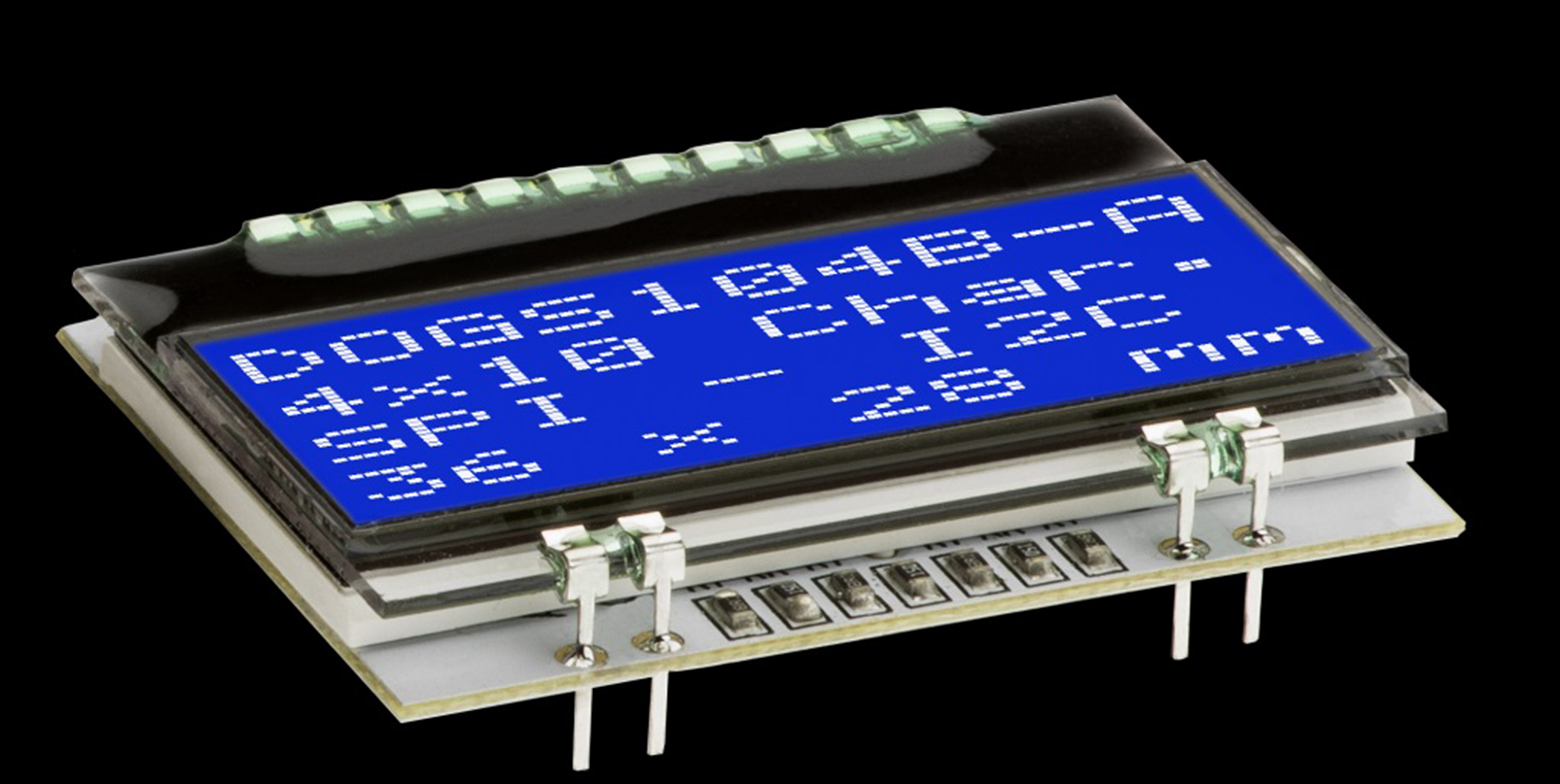 Display Visions EA DOGS104B-A EA DOG LCD Display, Blue on