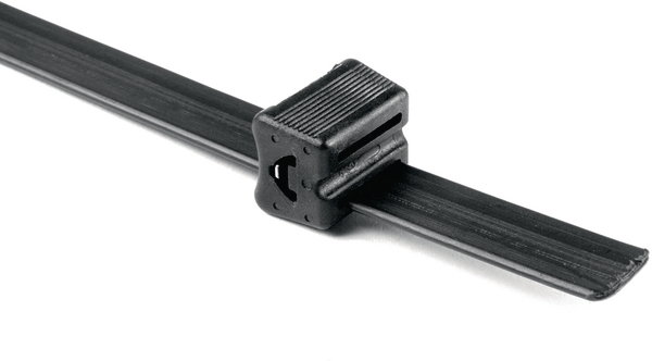 HellermannTyton Cable Ties, 15.75mm x 20.3 mm, Black Polyacetal, Pk-25