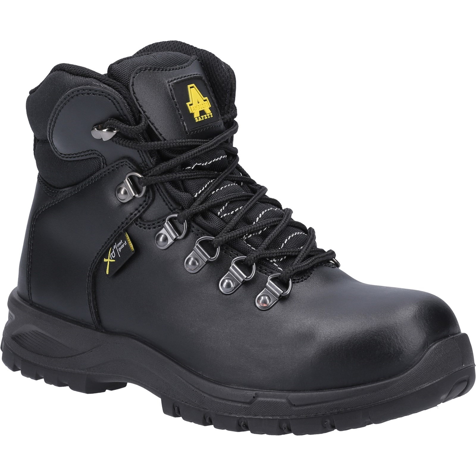 Amblers AS606 JULES Black Steel Toe Capped Women's Safety Boots, UK 4, EU 37