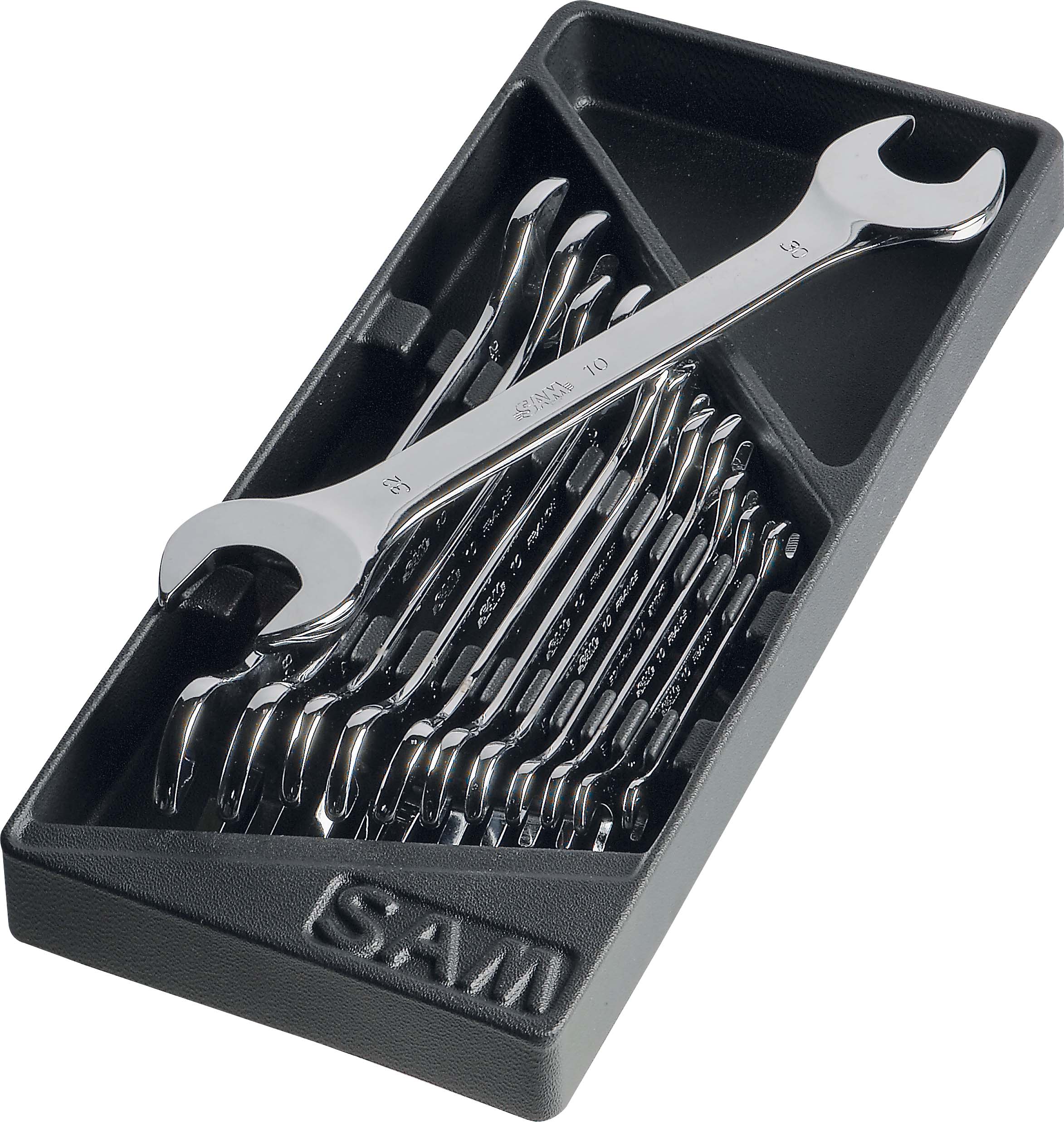 SAM 10-N Series Set of open-end wrench, 6 x 7mm, Metric, Double Ended