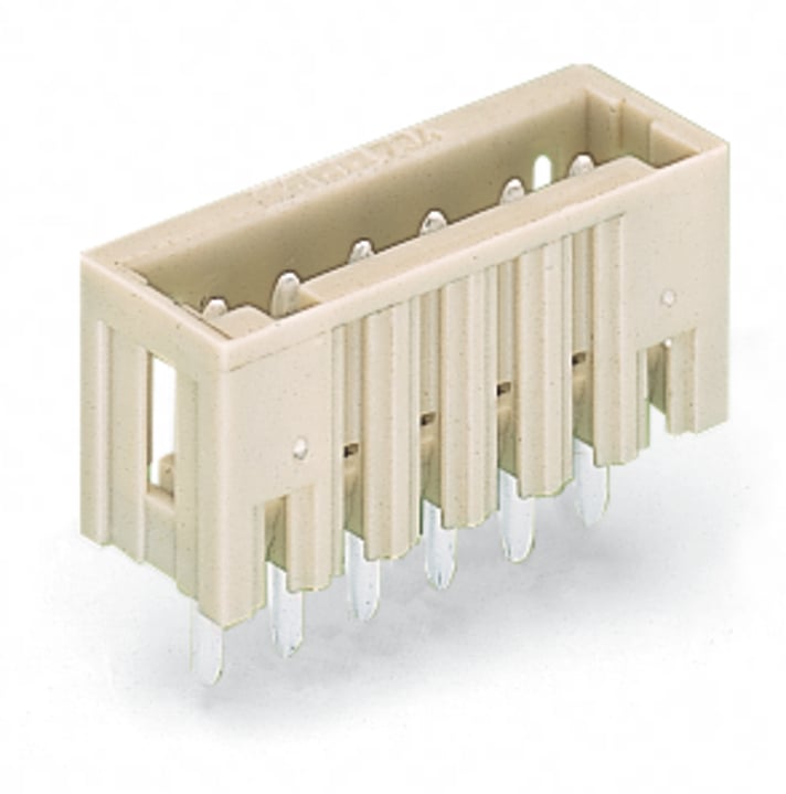 WAGO 734 Series Straight Through Hole Header, 4 Contact(s), 3.5 mm Pitch, 1 Row, Shrouded