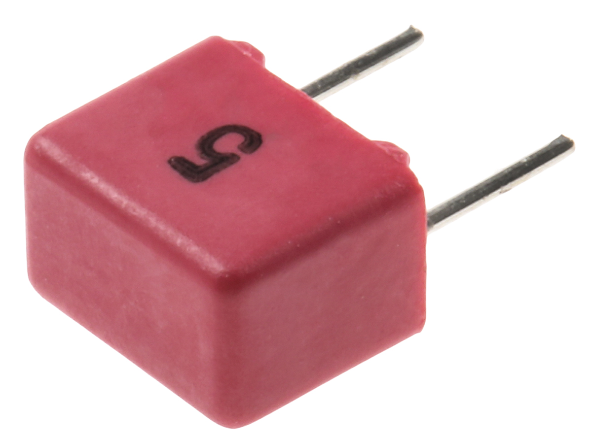 WIMA FKP2 Polypropylene Film Capacitor, 40 V ac, 63 V dc, ±5%, 4.7nF, Through Hole