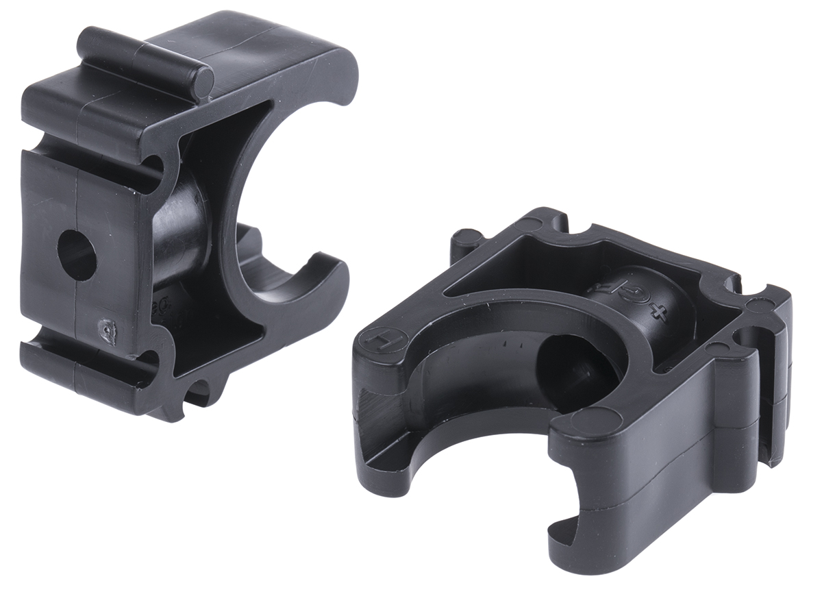 Georg Fischer PP Black Saddle Clamp 16mm x , 6mm