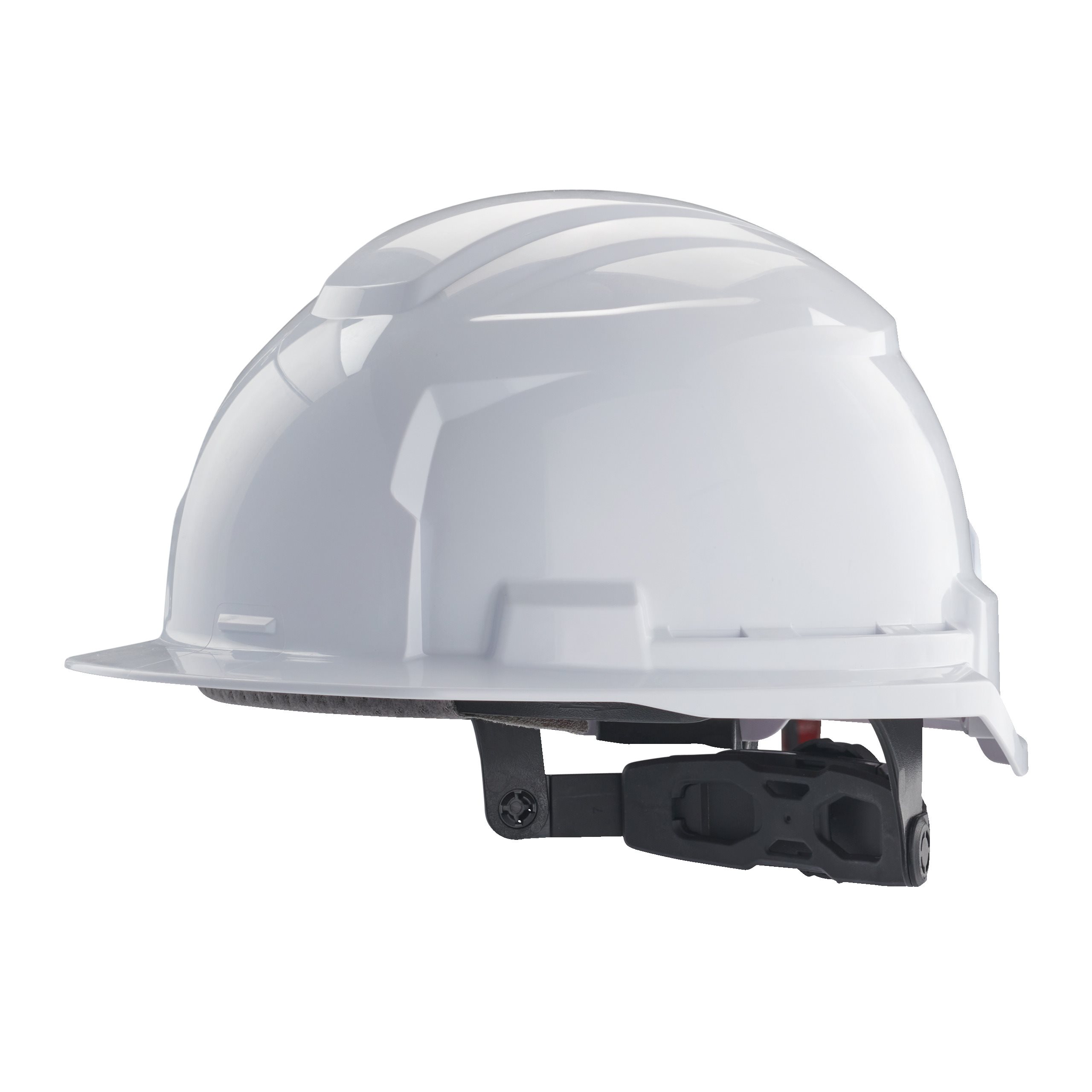 Milwaukee Bolt 100 White Hard Hat with Chin Strap, AdjustableVentilated
