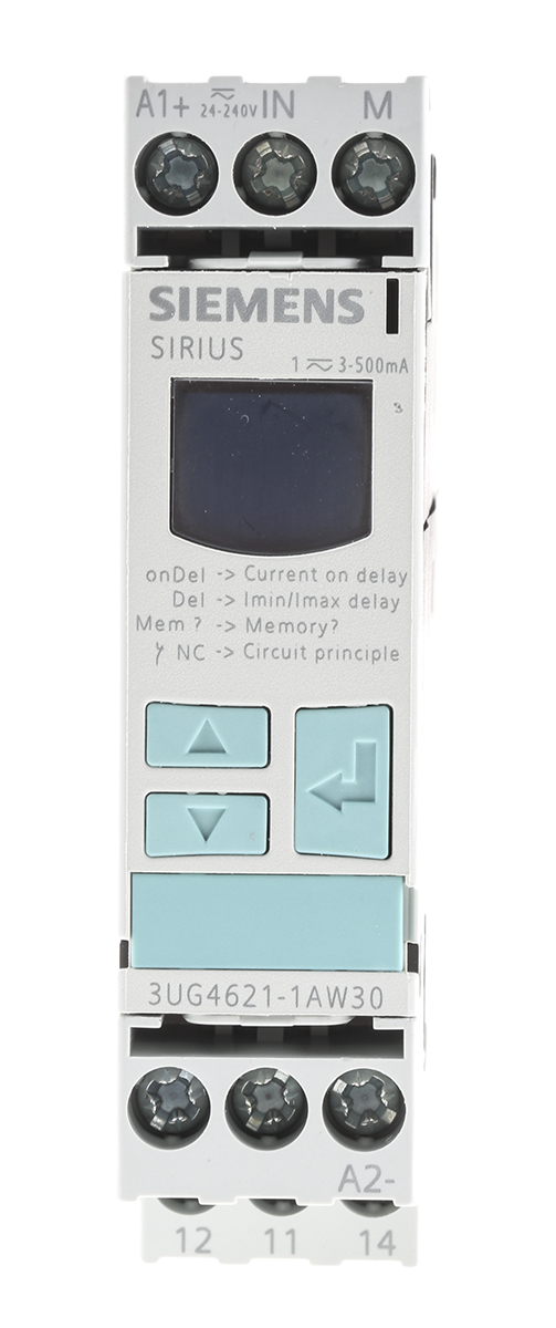 Siemens Current Monitoring Relay, 1 Phase, SPDT, DIN Rail