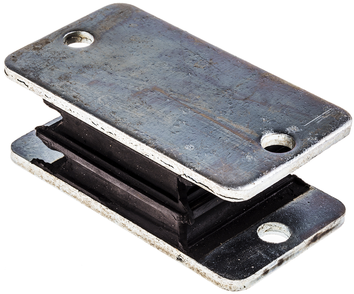 RS PRO Rectangular Anti Vibration Mount with 180kg Compression Load