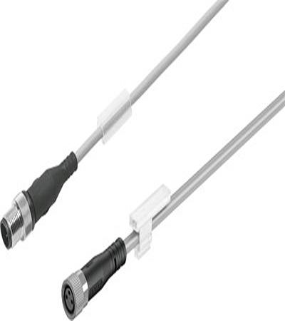 Festo Female 3 way Threaded to Male 3 way Circular Connector, 1 m