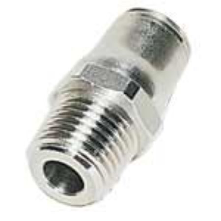Legris LF3800 Series, G 3/8 Male to Push In 8 mm, Threaded-to-Tube Connection Style