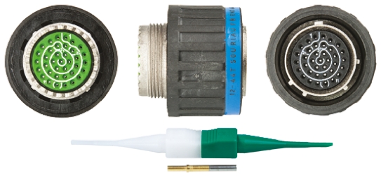 Souriau Sunbank by Eaton, EN3645, Copper Alloy 37 Way Cable Mount MIL Spec Circular Connector Plug, Socket