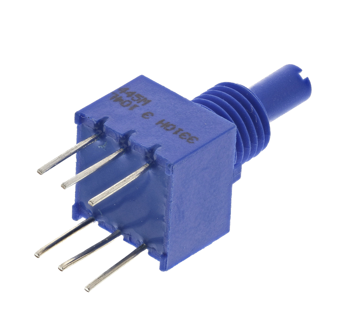 Bourns 3310H-003 Series Conductive Plastic Potentiometer with a 3.17 mm Dia. Shaft, 100kΩ, ±20%, 0.25W, ±1000ppm/°C