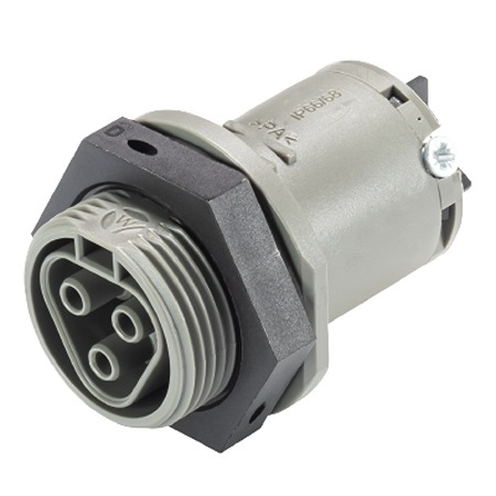 Wieland RST CLASSIC Series Connector, 3-Pole, Female, 3-Way, Push-In, 25A, IP66, IP68