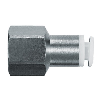 SMC KGF Series Female Connector, 8 mm to Rc 1/8, Threaded-to-Tube Connection Style, KGF08-01