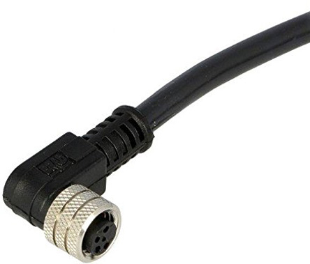 Brad from Molex Female 4 way Threaded to Male 4 way Pigtail Sensor Actuator Cable, 10 m