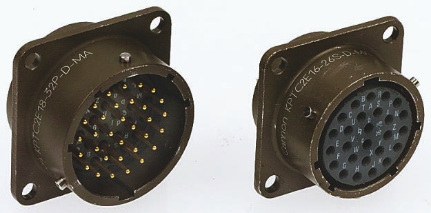 ITT Cannon Circular Connector, 32 Contacts, Panel, Miniature Connector, Socket, Female, IP67, KPTC Series