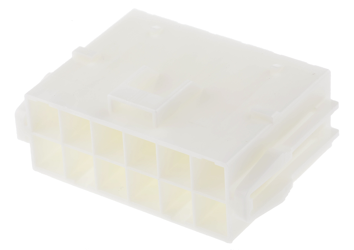 JST, VL Female Connector Housing, 6.2mm Pitch, 12 Way, 2 Row