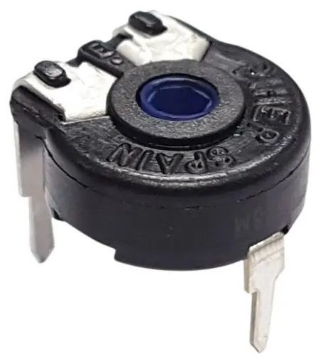 10kΩ, Panel Mount Trimmer Potentiometer 0.2W Vertical Adjust PIHER SENSORS AND CONTROLS S.S.A, PT-10