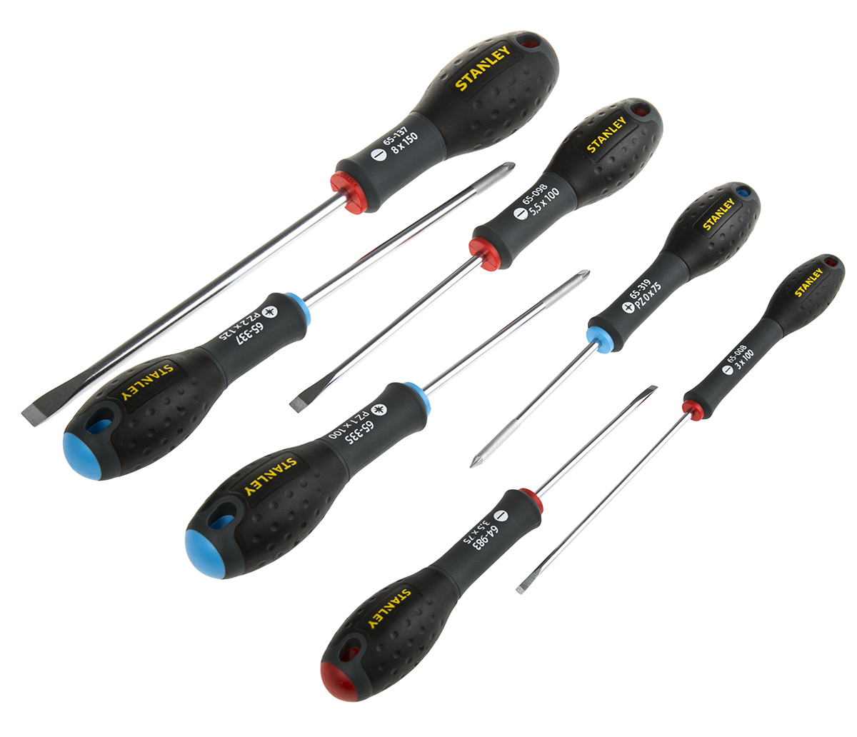 Stanley Pozidriv; Slotted Screwdriver Set, 7-Piece