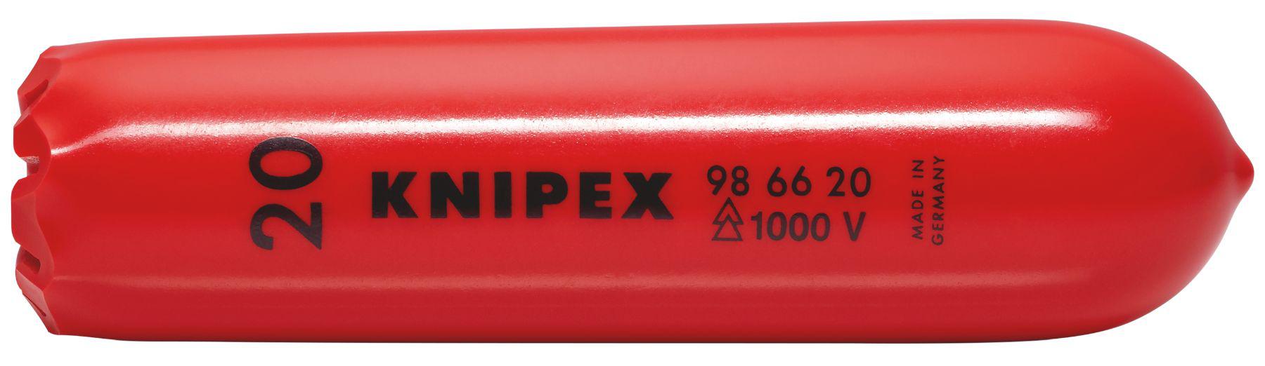Knipex 100mm Red Cable Cover in Plastic, 20mm Inside dia.