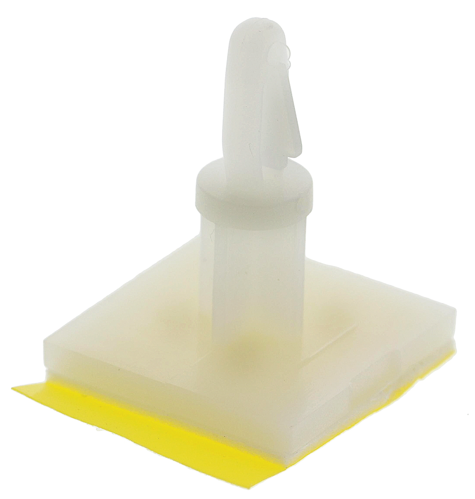 LCBSB-8-01 ART, 12.7mm High Nylon PCB Support for 4mm PCB Hole, 17.8 x 17.8mm Base