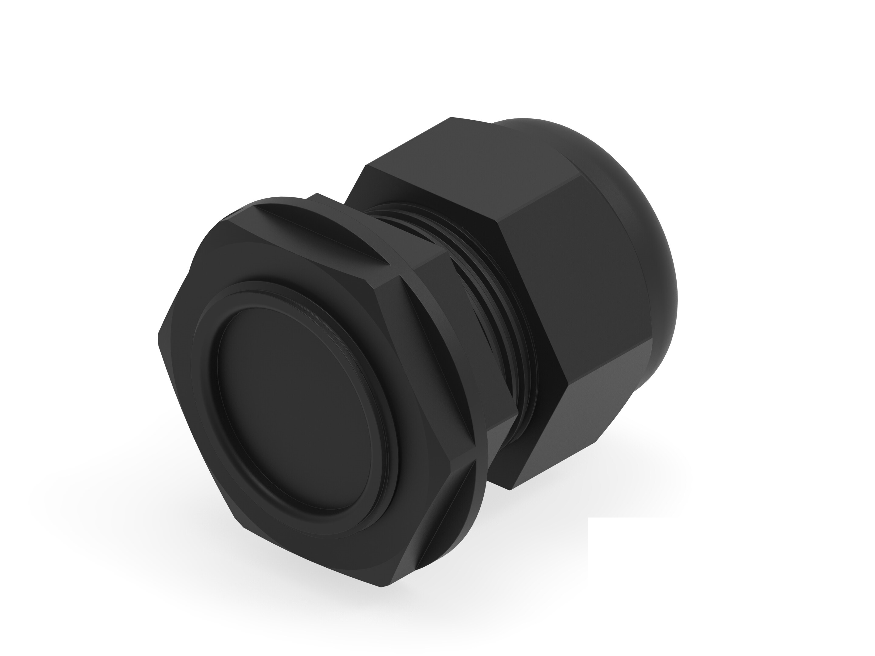 Entrelec 1SNG Series Black PA 6 Cable Gland, M32 Thread, 15mm min., 21mm max., IP66, IP68