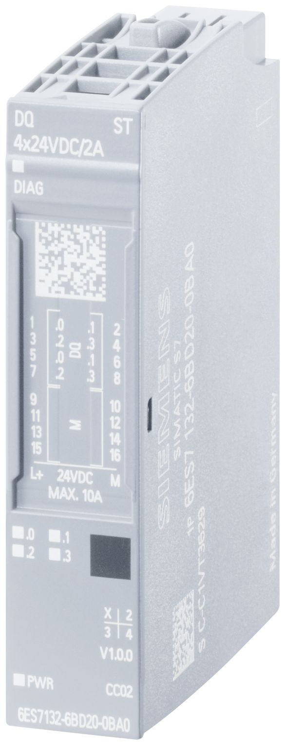 Siemens 6ES71 Series Digital Output Module for Use with SIMATIC I/O System, Digital